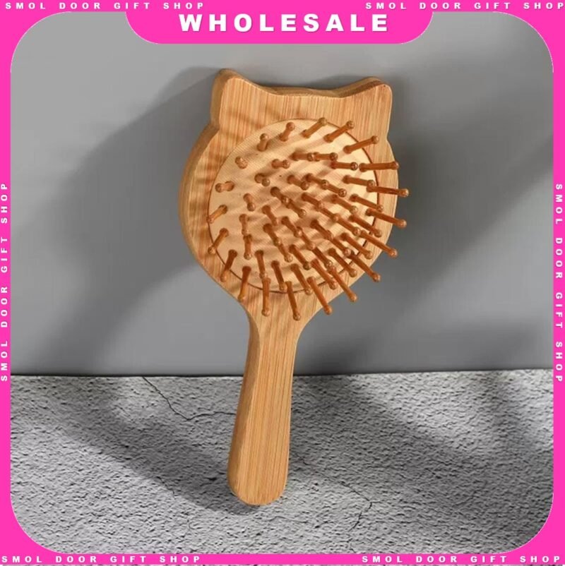 [ SMOL ] Wooden Comb Wooden Mirror for Door Gift